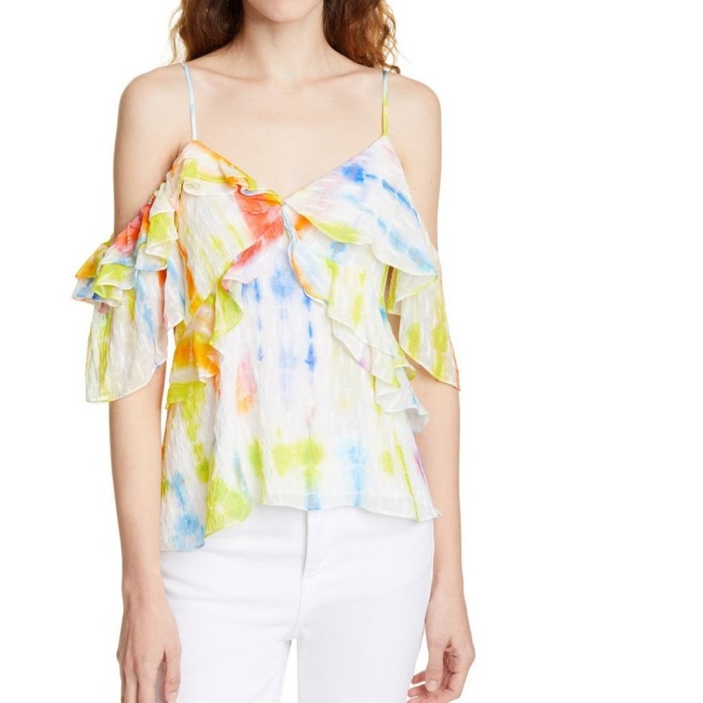 Tanya Taylor Women Tie Dye Silk Cotton Top | Multi